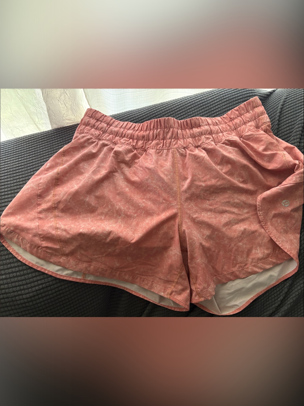 lululemon athletica Coral-Pink Athletic Shorts
